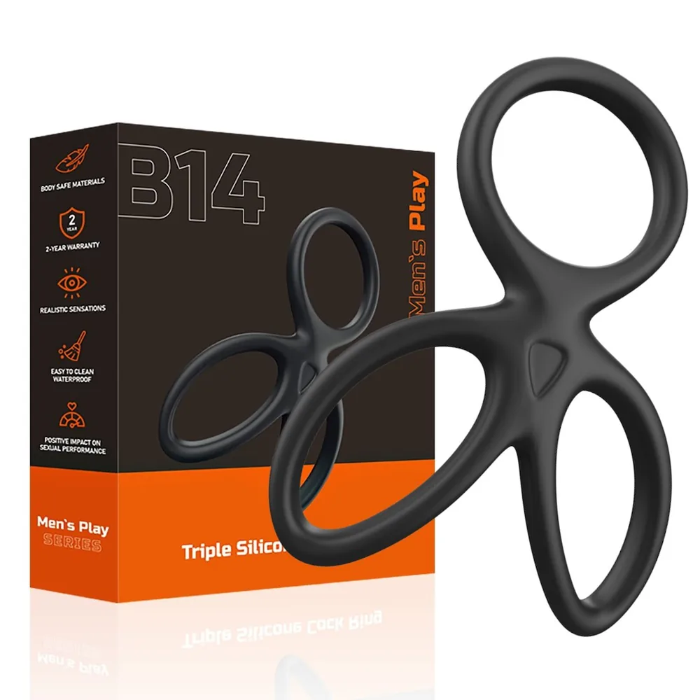 Erekčný krúžok na penis a semenníky Erospace Men's Play B14