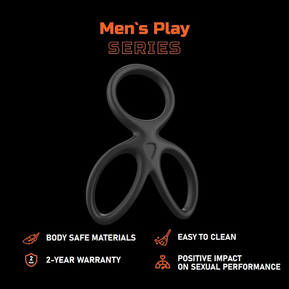 Erekčný krúžok na penis a semenníky Erospace Men's Play B14 – Obrázok 2