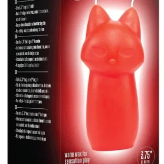 Temptasia Fox - vegánska sviečka na hru s voskom (červená)