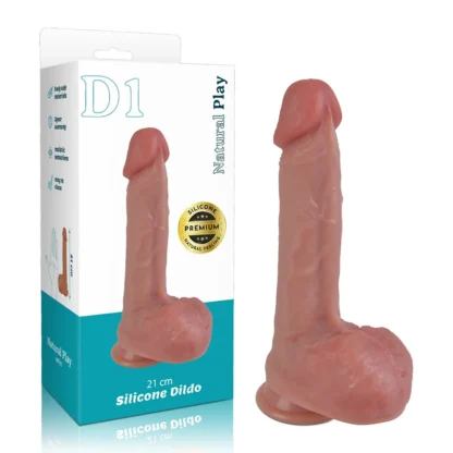 Silikónové dildo 21 cm Erospace Natural Play D1