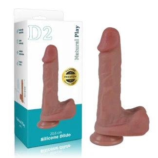 Silikónové dildo 20,6 cm Erospace Natural Play D2
