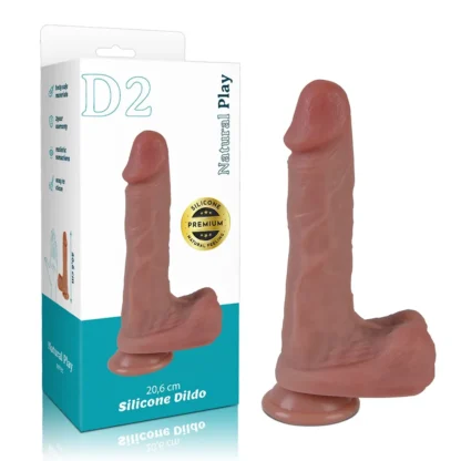 Silikónové dildo 20,6 cm Erospace Natural Play D2