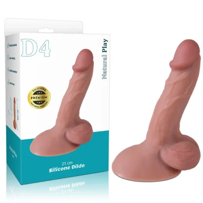 Silikónové dildo 21 cm Erospace Natural Play D4