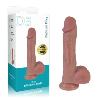 Silikónové dildo 22 cm Erospace Natural Play D5