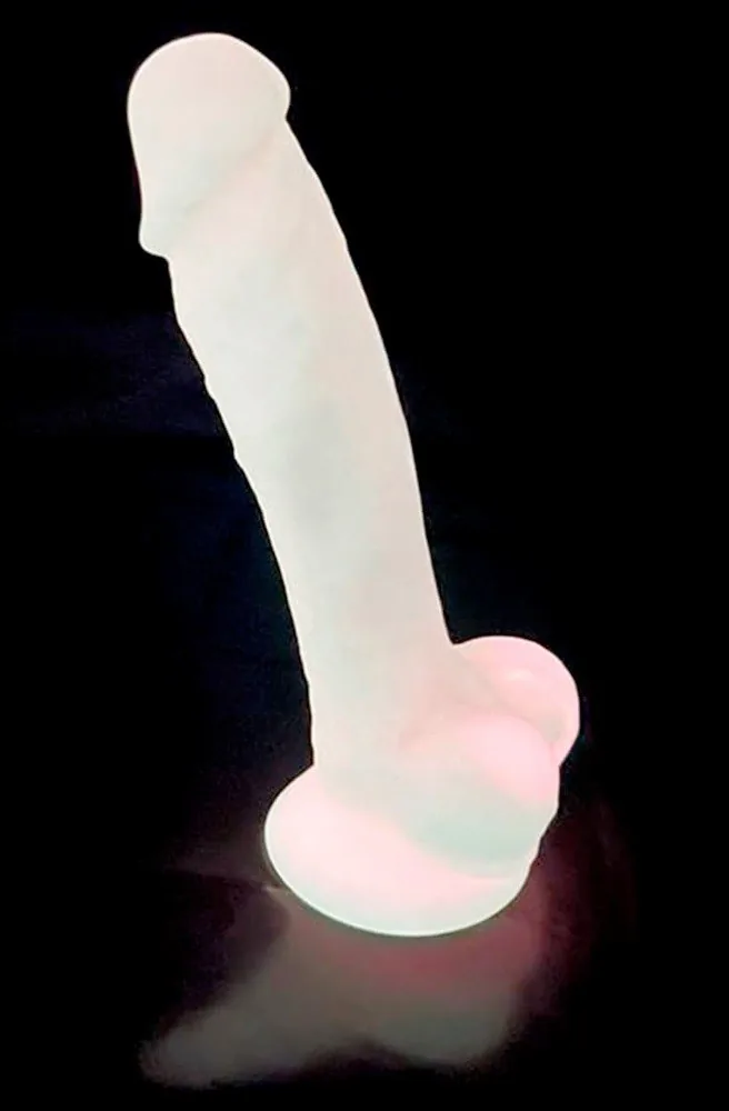 SilexD 7" Model 1 Glow in the Dark – realistické dildo – Obrázok 3