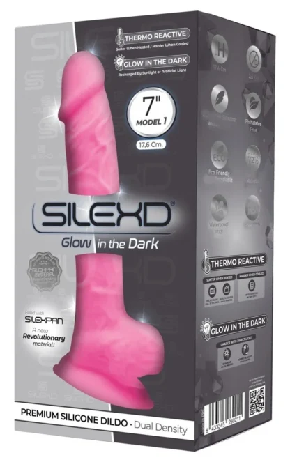SilexD 7" Model 1 Glow in the Dark – realistické dildo