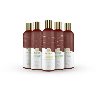 DONA Éterický masážny olej Reinvigorate – Kokos a limetka (120 ml)