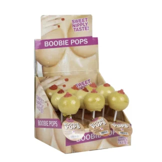 Boobie Pop - prsné lízatko s jahodovou príchuťou (40 g)