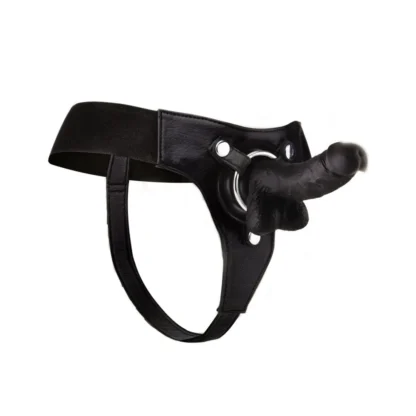 Ouch! Realistický pripínací penis (strap-on) 7" čierny