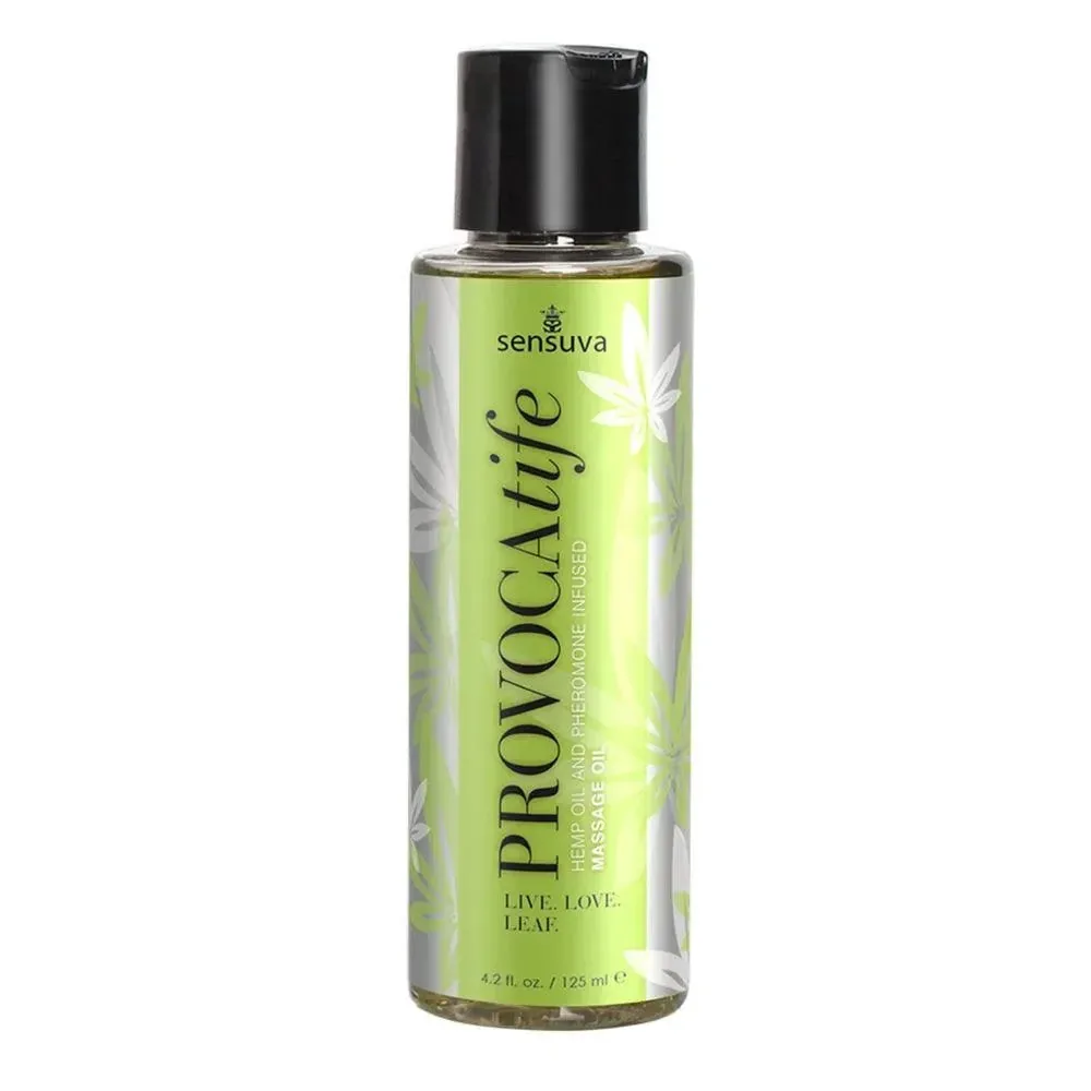 Sensuva Provocatife - konopný olej a masážny olej s feromónmi 125 ml