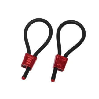 ElectraStim EM3156 Prestige ElectraLoops nastaviteľné krúžky na penis, červené