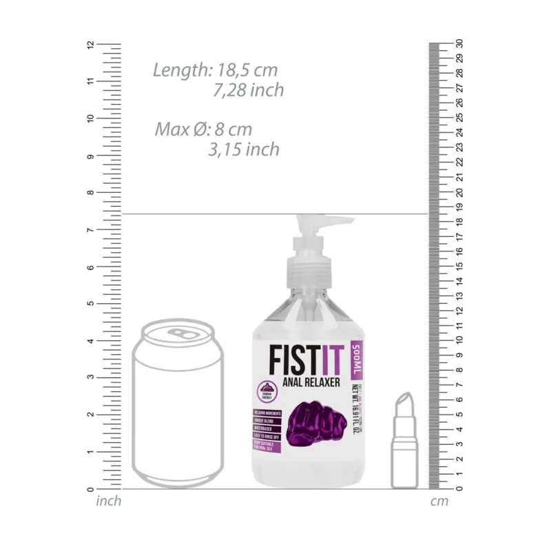 Fist It Anal Relaxer – lubrikant s pumpičkou 500 ml – Obrázok 6