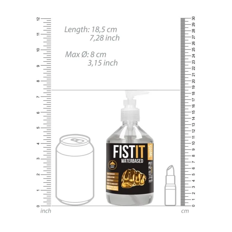 Fist It Waterbased 500 ml s pumpičkou – Obrázok 5