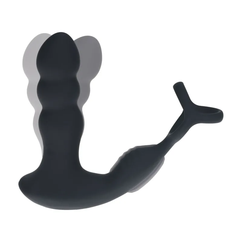 Levelz – stimulátor prostaty s rotačnou hlavou a krúžkom na penis a semenníky – Obrázok 3