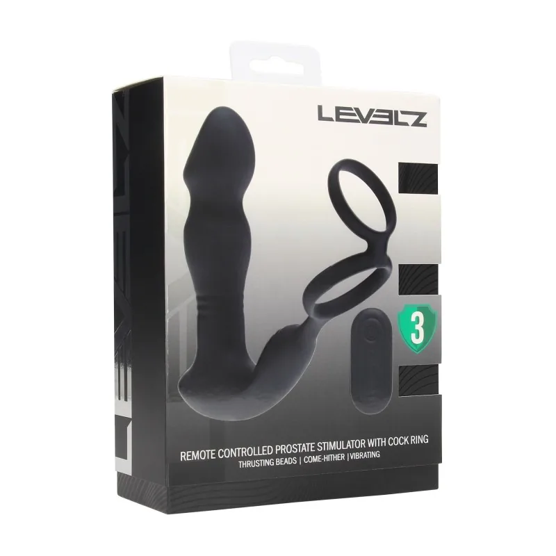 Levelz – stimulátor prostaty s diaľkovým ovládaním a krúžkom na penis – Obrázok 8