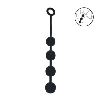 Levelz – silikónové análne guľôčky okrúhle, veľkosť L