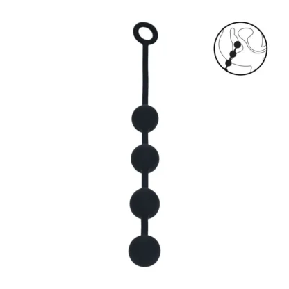 Levelz – silikónové análne guľôčky okrúhle, veľkosť L
