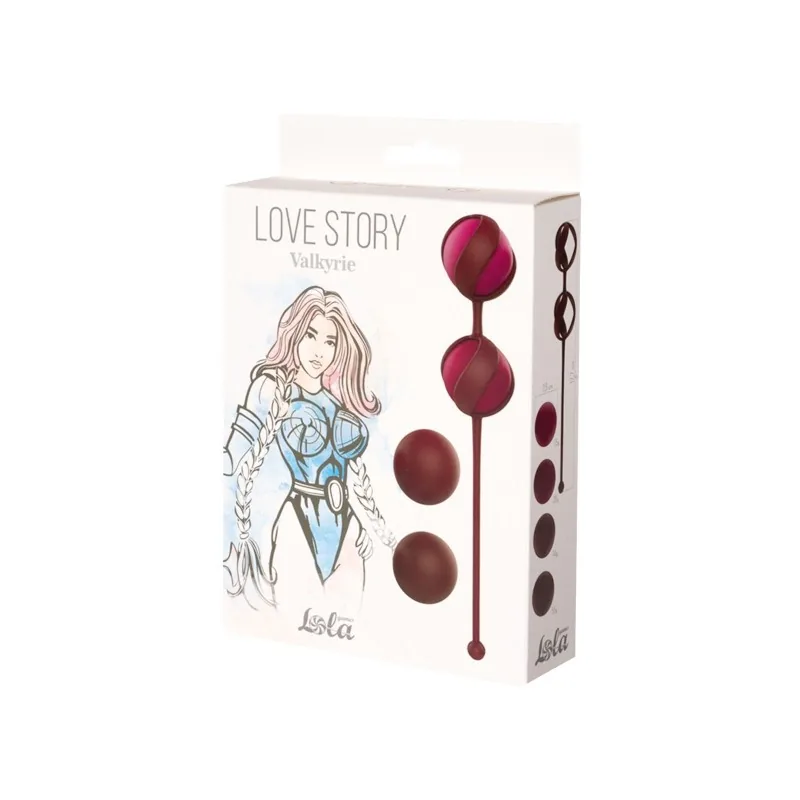 Lola Games Love Story Valkyrie venušine guľôčky vínovočervené – Obrázok 10