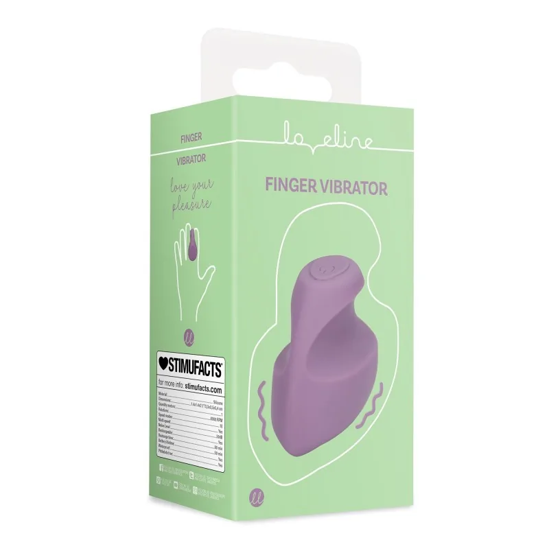 Loveline vibrátor na prst, fialový – Obrázok 11