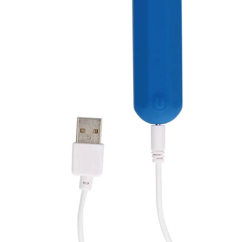 Loveline šesťhranný mini vibrátor (bullet), modrý – Obrázok 6