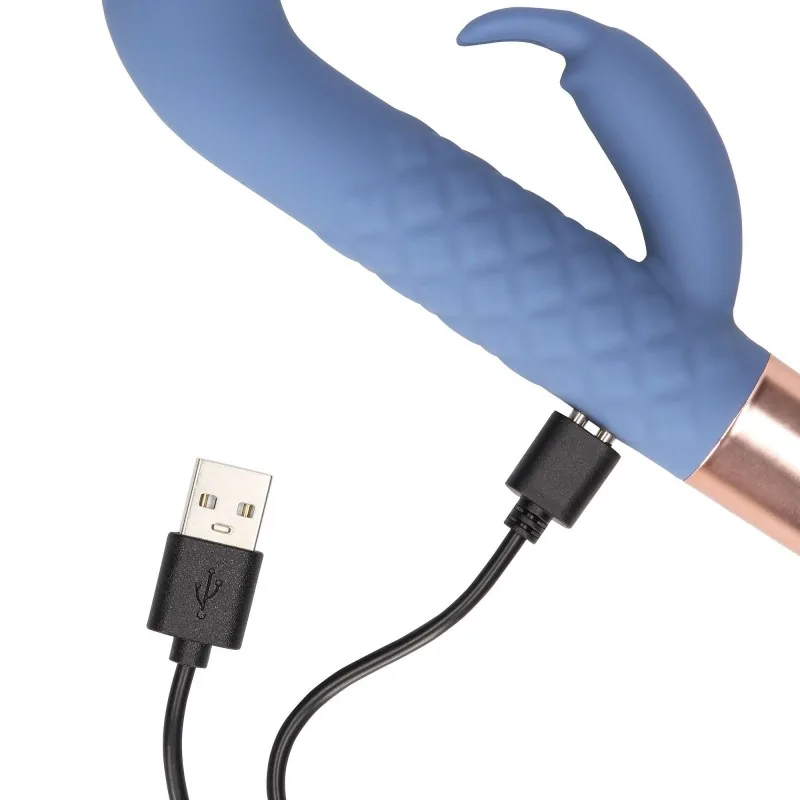 Loveline mini králičí vibrátor, modrý – Obrázok 6