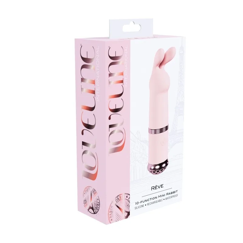 Loveline Rêve Mini – králičí mini vibrátor, ružový – Obrázok 5