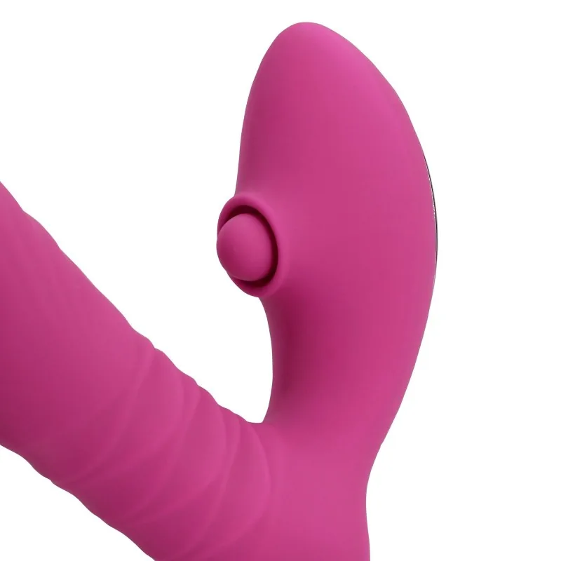 Loveline prírazový vibrátor s poklepávaním, ružový – Obrázok 6