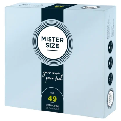 Mister Size - tenký kondóm - 49mm - 36 ks