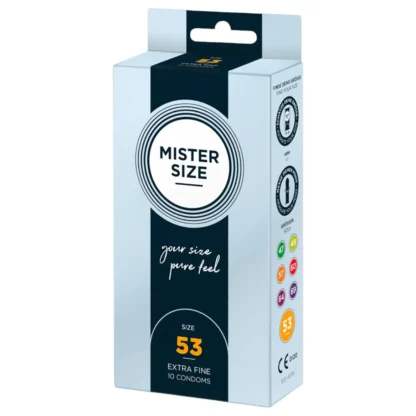 Mister Size - tenký kondóm - 53mm - 10 ks