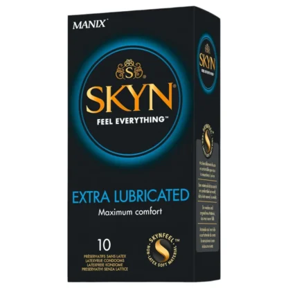 Manix SKYN Extra Lubricated - extra lubrikovaný bezlatexový kondóm (10 ks)