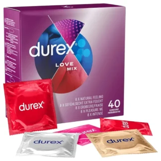 Durex Love Mix - kondómy balenie - 40 kusov