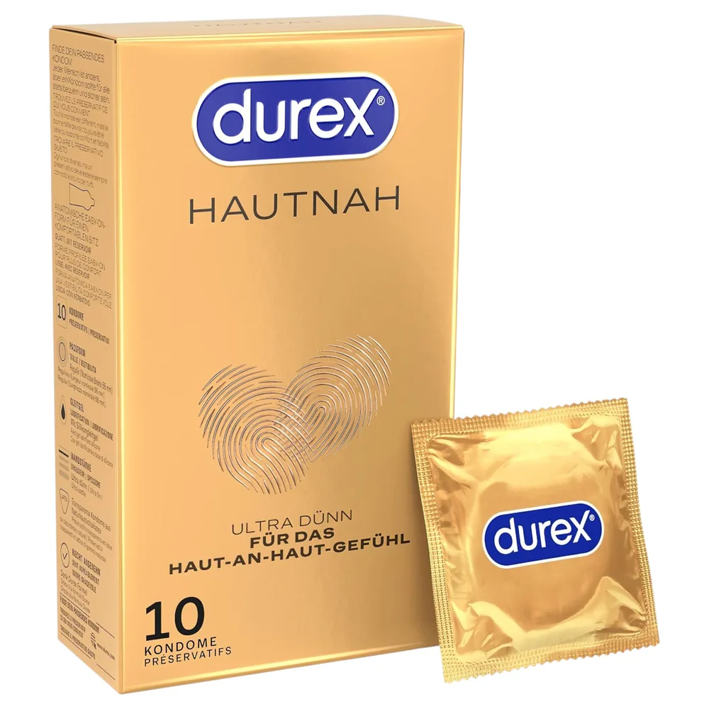 Durex Hautnah - ultra tenké kondómy - 10 ks