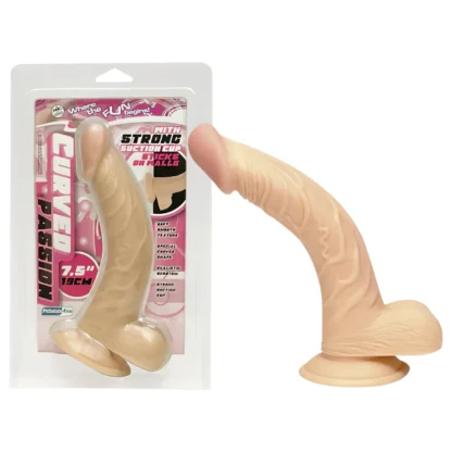 NMC - realistický ohýbaný dildo - 19 cm - telová farba