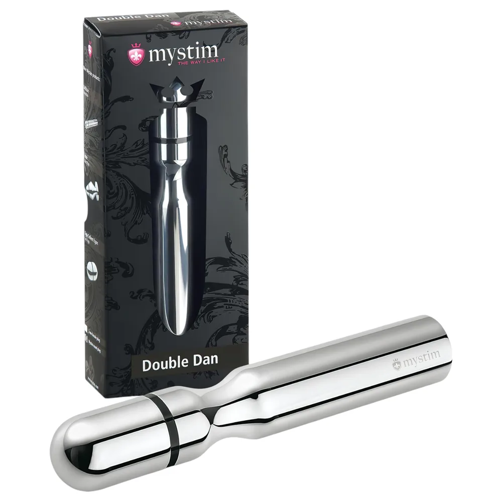 mystim - elektro rúrka - dvojitá stimulácia - kov