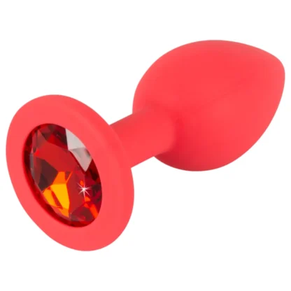 You2Toys - Colorful JOY - silikónový análny kolík - malý (červený)