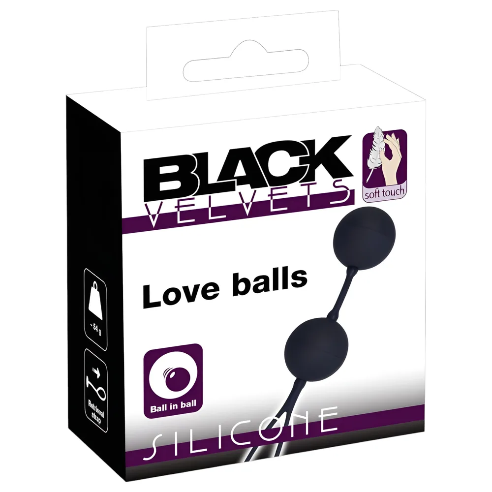 Black Velvets - duo gésaguličiek na Kegelove cvičenia (2-dielna sada)