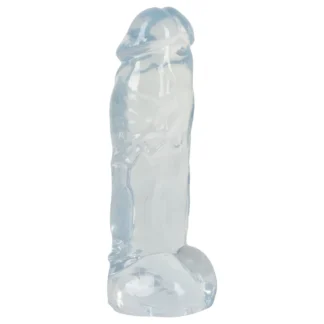 Crystal Clear Big Dong - želatínové obrovské dildo (21,5 cm)
