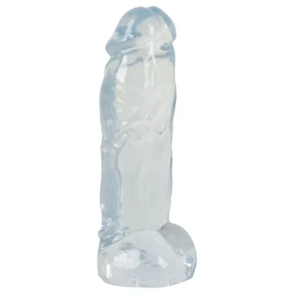 Crystal Clear Big Dong - želatínové obrovské dildo (21,5 cm)