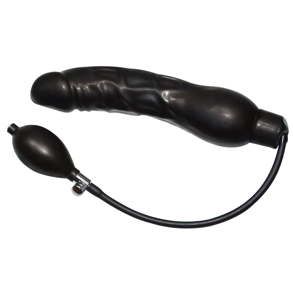 You2Toys - análna nafukovacia rozširovačka - latex čierna veľká