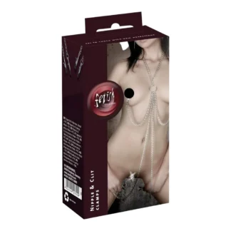 Fetish - Sexi reťaz s klipsom, pre ženy