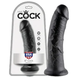 King Cock 8 dildo (20 cm, čierny)