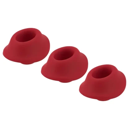 Womanizer Premium S - Sada náhradných sacích zvončekov - červená (3 ks)