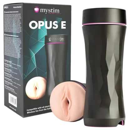 mystim Opus E Vagina - elektro vagína (prírodná‑čierna)