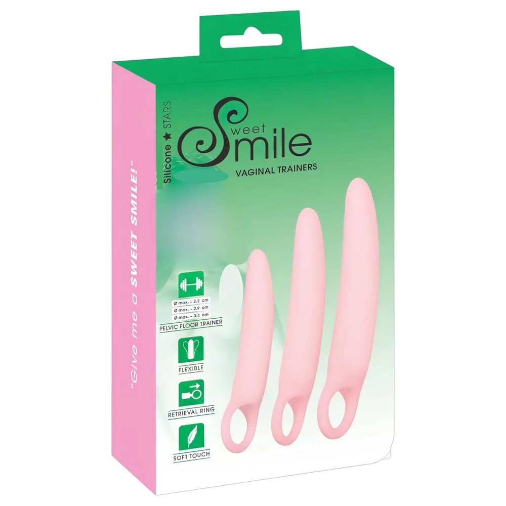 Smile Vaginal Trainers - Sada vaginálnych trénerov v 3 veľkostiach (posilňovač panvového dna)