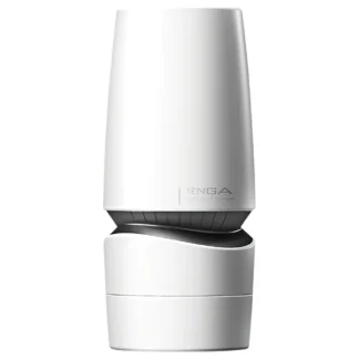 TENGA Aero - orálny masturbátor s extra silným saním - biela/strieborná