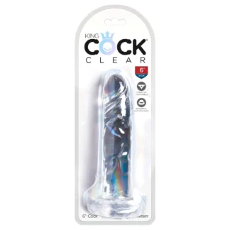 King Cock Clear 6 - dildo s prísavkou (17,8 cm)