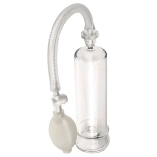 Pipedream - Pump Worx Beginner's - priehľadná vákuová pumpa na penis (19 cm)