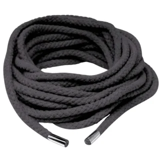 Fetish Silk Rope - hodvábne shibari bondage lano (10 m, čierne)