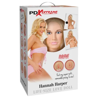 Pipedream Hannah Harper - realistická nafukovacia panna - 3D tvár