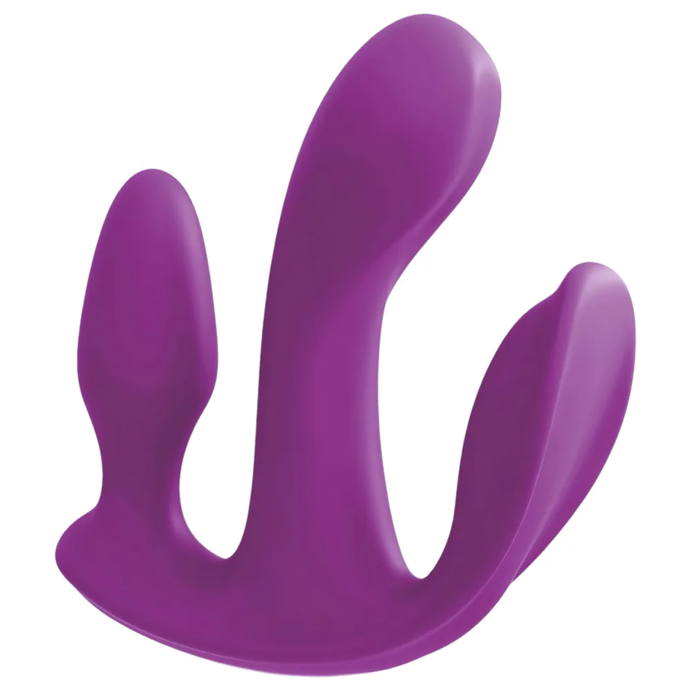 3Some Totalná extáza - akumulátorový, rádiový trojitý vibrátor (fialový) – Obrázok 2